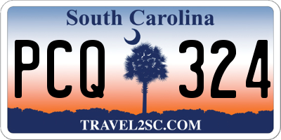 SC license plate PCQ324