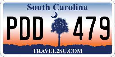 SC license plate PDD479