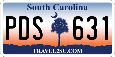 SC license plate PDS631