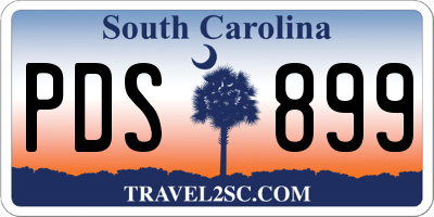 SC license plate PDS899