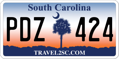 SC license plate PDZ424