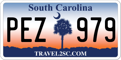 SC license plate PEZ979
