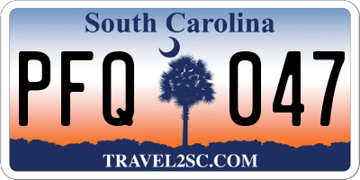 SC license plate PFQ047