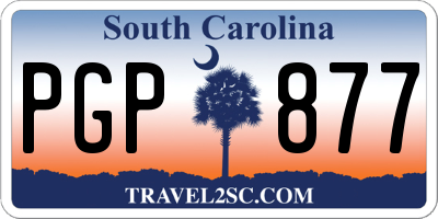 SC license plate PGP877
