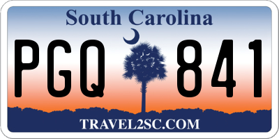 SC license plate PGQ841