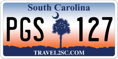 SC license plate PGS127