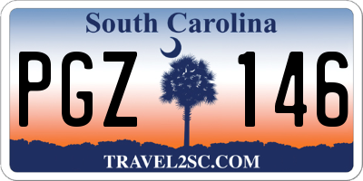 SC license plate PGZ146
