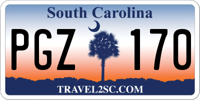 SC license plate PGZ170