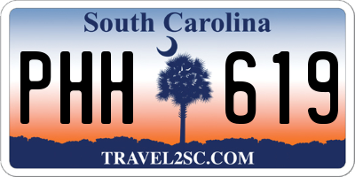 SC license plate PHH619