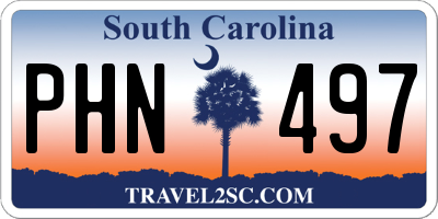 SC license plate PHN497