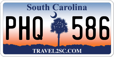 SC license plate PHQ586