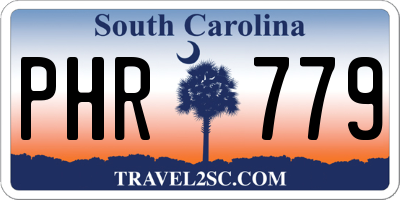 SC license plate PHR779