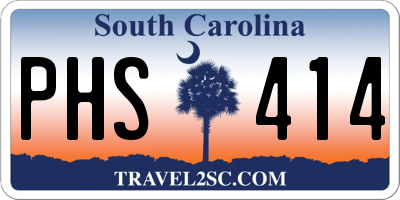 SC license plate PHS414