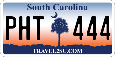 SC license plate PHT444
