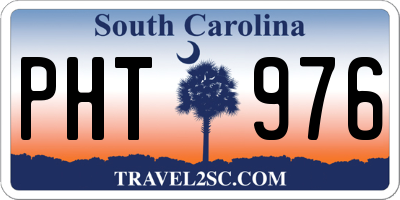 SC license plate PHT976