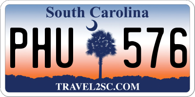 SC license plate PHU576