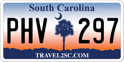 SC license plate PHV297