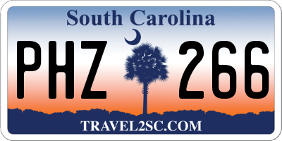 SC license plate PHZ266