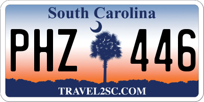 SC license plate PHZ446