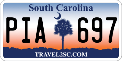SC license plate PIA697
