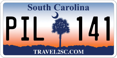 SC license plate PIL141