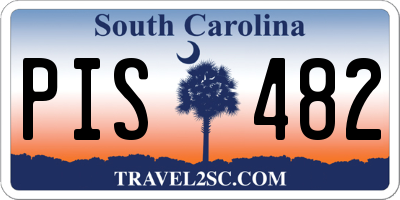 SC license plate PIS482