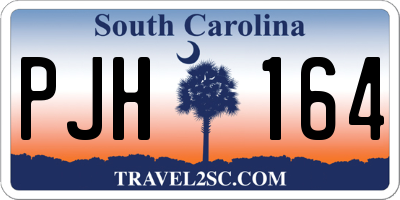 SC license plate PJH164