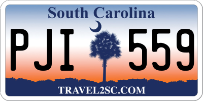 SC license plate PJI559