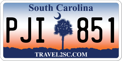 SC license plate PJI851