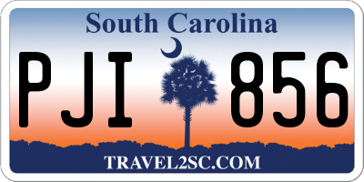 SC license plate PJI856