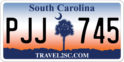 SC license plate PJJ745