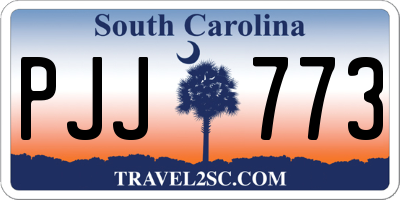 SC license plate PJJ773