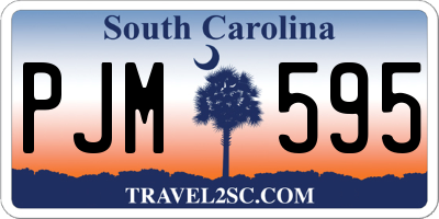SC license plate PJM595