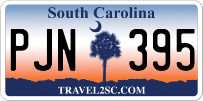 SC license plate PJN395