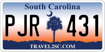 SC license plate PJR431