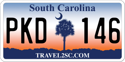 SC license plate PKD146
