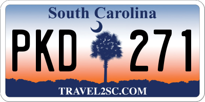 SC license plate PKD271
