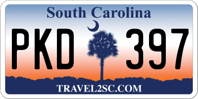 SC license plate PKD397