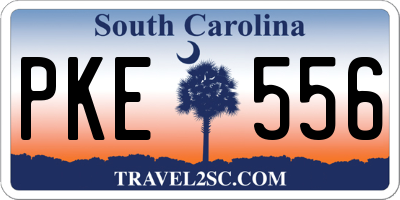 SC license plate PKE556