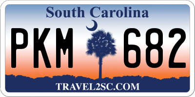 SC license plate PKM682