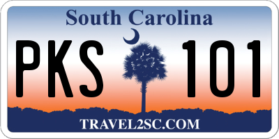 SC license plate PKS101