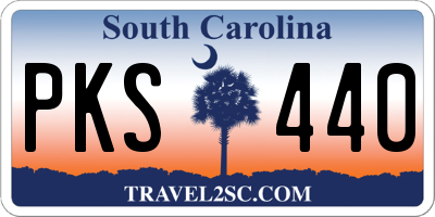 SC license plate PKS440