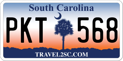 SC license plate PKT568