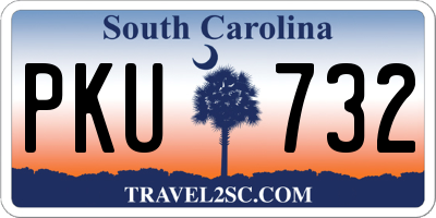 SC license plate PKU732