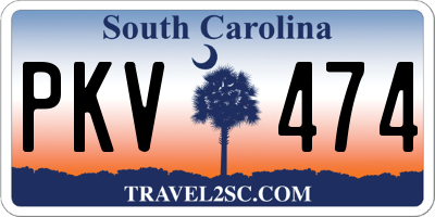 SC license plate PKV474