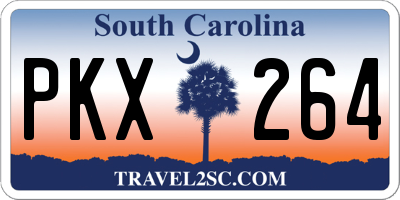 SC license plate PKX264