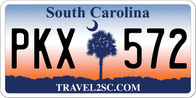 SC license plate PKX572