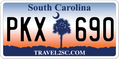SC license plate PKX690