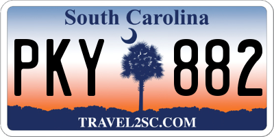 SC license plate PKY882