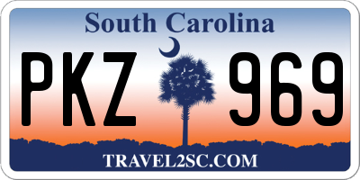 SC license plate PKZ969